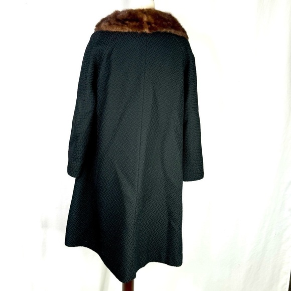 Vintage wool swing coat Joseph Horne Persian wool double breasted - Picture 5 of 11